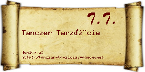 Tanczer Tarzícia névjegykártya